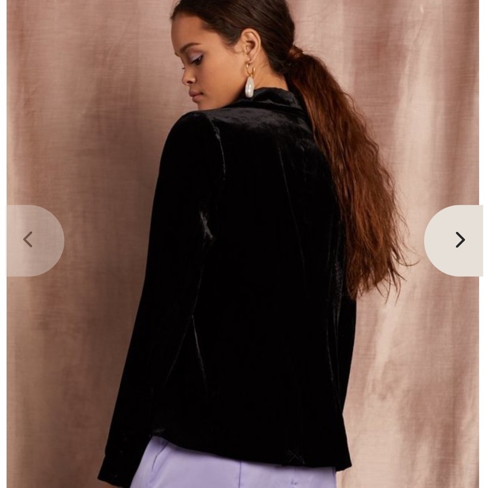 For Love And Lemons Viva Velvet Black Elegant Women's Jacket - Picture 4 of 9